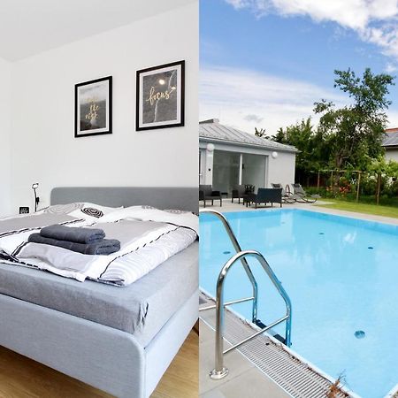 Modern Balcony Apartment With Pool Close To Lake In "Donaustadt" Wien Exterior foto